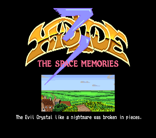 Hydlide 3 Title Screen